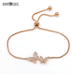 Carregar imagem no visualizador da galeria, Pulseira Elegant Butterfly em Zirconia Ouro Rose ou Prata
