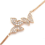 Carregar imagem no visualizador da galeria, Pulseira Elegant Butterfly em Zirconia Ouro Rose ou Prata
